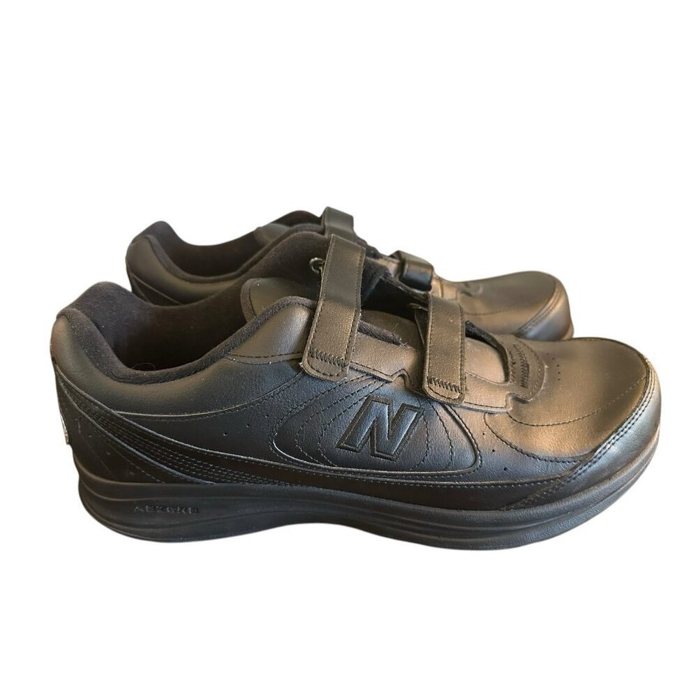 New Balance Mens 577 DSL 2 Walking Shoes Black Leather Sz 13 Wide 4E
